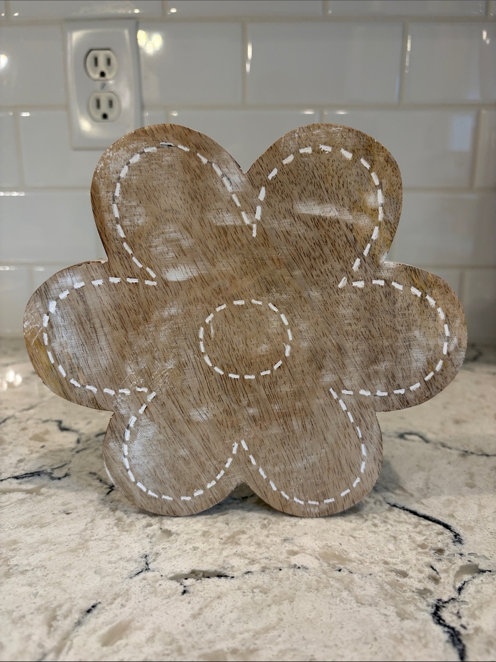 Wooden Flower Decorative Piece